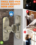90/180 Degree Barn Door Lock, Small Flip Gate Latches Hardware, Door Security Sliding Door Latch Lock fo Cabinets, Barn Door, Bathroom, Gardenr Do...