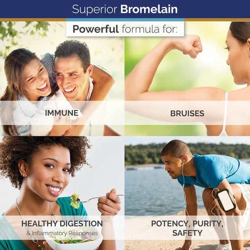 Superior Labs – Best Bromelain Non GMO Natural Supplement – Non-Synthetic – 2,400 gdu/Gram – Supports Healthy Digestion & Inflammatory Responses, ...