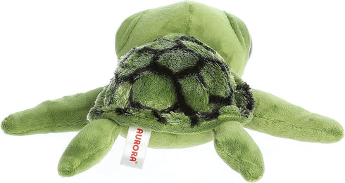 Aurora® Enchanting Dreamy Eyes™ Slide Sea Turtle Stuffed Animal - Captivating Gaze - Aesthetic Appeal - Green 10 Inches...