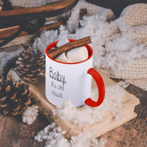 3dRose mug_235362_5 "Alcohol Because No Great Story Starts With A Salad" Ceramic Mug, Red, 11 oz...