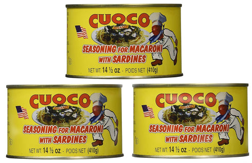 Cuoco Seasoning for Macoroni, Pasta con Sarde, 14.5 oz (Pack of 3) Cuoco Condimento per Pasta con Sarde...