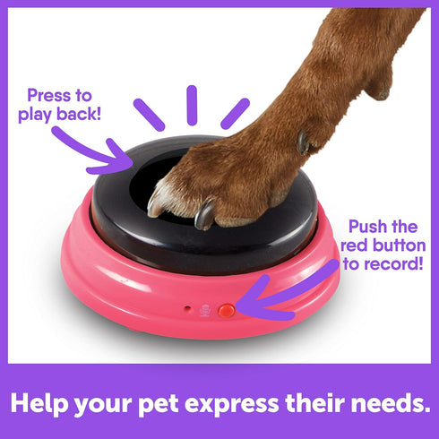 Hunger For Words Talking Pet Next Words Locations - 3 Piece Set of Recordable Speech Buttons for Dogs, Dog Buttons for Communication...