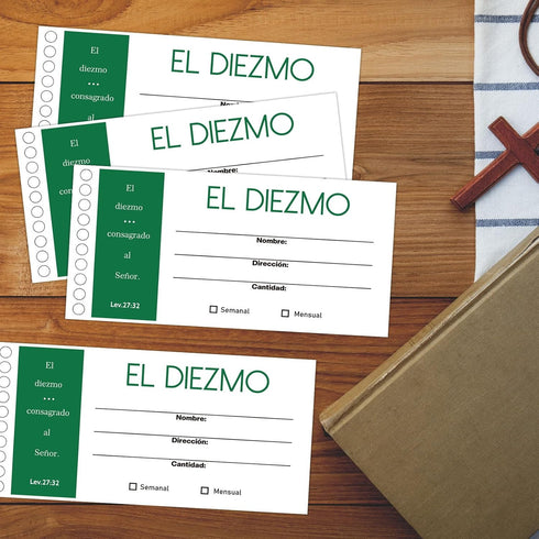 100 Pcs Spanish Church Offering Envelopes 6x3 Inch Spanish Offering Envelope Tithe Envelopes for Church Tithe Donation...