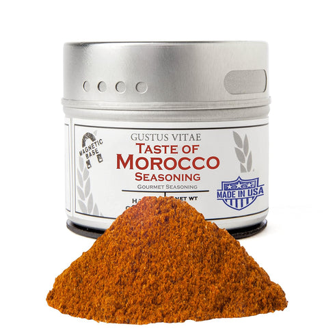 Taste of Morocco | Gourmet Seasoning | Authentic Artisanal Spice Blend | Non GMO, All Natural | Handcrated in Small Batches in USA | Ultra Premium...