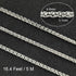 Jabogrii 5 Meters Sliver Jewelry Making Chains Stainless Steel Wheat Jewelry Chain Roll DIY Necklace Bracelet Chain for Jewelry Making...
