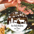 Our First Christmas as Mr & Mrs Deer Christmas 2024 Tree Ornament - Couple Newlywed (White and Brown)...
