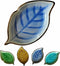 Ceramic Spoon Rest for Stove Top, Ice Cracks Leaf Cute Spoon Rest for Kitchen Counter, Cooking Spoon Holder for Kitchen Counter 1 PCS (Sapphire)...