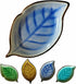 Ceramic Spoon Rest for Stove Top, Ice Cracks Leaf Cute Spoon Rest for Kitchen Counter, Cooking Spoon Holder for Kitchen Counter 1 PCS (Sapphire)...