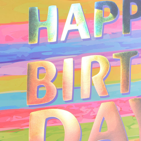 13" Large Birthday Gift Bag with Tissue Paper and Greeting Card – Colorful Gift Bag for Kids, Women, or Mom’s Birthday...