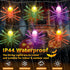 Spider String Lights for Halloween, 8.5 Ft Spider String Lights with 10 LEDs Colorful Spider Lights Perfect for Parties, Yard Door, Bars, Black Wi...