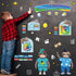 103 Pieces Weather Chart Bulletin Board Set for Classroom Dress Weather Chart for Preschool Decoration Seasonal Bulletin Board Cutout Set for 100t...