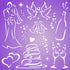 Wedding Stencil, 10 x 10 inch (M) - Decor Stencils for Painting Template...