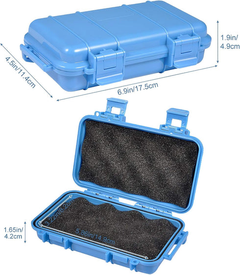 Waterproof Shockproof Box, Plastic Protective Hard Case, Outdoor Survival Box Hard Drive Case, Protective Grip Carry Phone Case Airtight Outdoor S...
