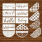 Welcome Stencils for Painting on Wood Half Round Stencils for Wood Sign Hello Half Circle Stencils for Crafts Reusable (14Pcs)...