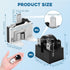 Refrigerator Starter Relay Set, 3 Pin 4.7 Ohm PTC Fridge Compressor Starter with 1/2HP Refrigerator Overload Protector Kit Universal Coolers Repla...