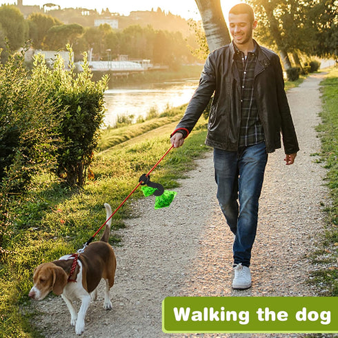 4pcs Silicone Dog Poop Bag Holder, Pet Waste Bag Holder, Dog Poop Bag Dispenser Hand Free Holder for Leash Dog Walking Bike Accessory Holder (Blac...