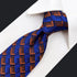 S&W SHLAX&WING Ties for Men Blue Copper Necktie Set with Pocket Square Mens Gift...