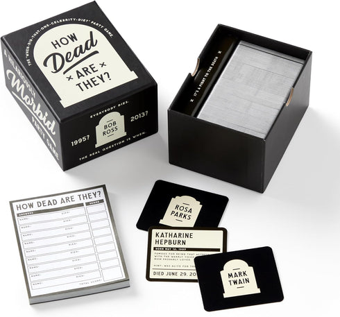 Brass Monkey How Dead are They – Party Game with 350 Game Card Prompts and Trivia Facts to Figure Out When Celebrities Died, 2+ Players...