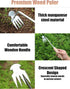 Weed Puller Tool, Weeding Artifact Uprooting Weeding Tool, 4-Tine Stainless Steel Head Hand Multi Function Garden Weeder Remover Tool Easily Remov...