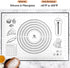 Silicone Pastry Mat, Baking Mat for Rolling Out Dough, 20''(W)28''(L), Dough Mat for Rolling, Black Fondant Mat...