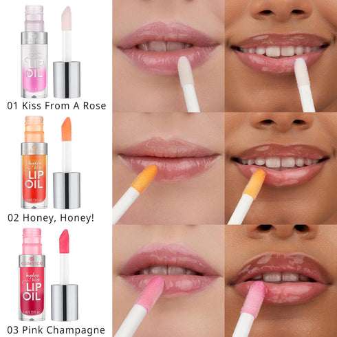 essence | Hydra Kiss Lip Oil | Vegan & Cruelty Free (02 | Honey, Honey!)...