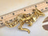 Alilang Golden Tone Topaz Colored Rhinestones Australian Kangaroo Cutout Brooch Pin...