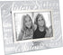 Malden International Designs Mirrored Glass With Silver Metal Inner Border Sisters Picture Frame, 4x6, Clear...