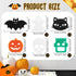 12 Pcs Halloween Cleaning Sponges Cute Kitchen Scrub Sponges Ghost Bat Pumpkin Cat Sponge Temperature Sensitive Non Scratch Household Cleaning Spo...