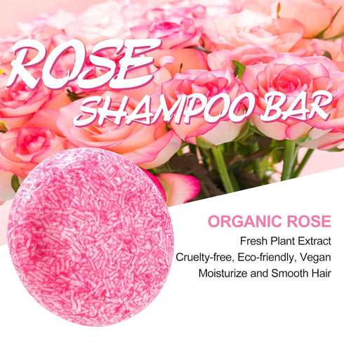 Shampoo Bar For Hair Growth Haircare Moisturize And Smooth Hair Rose Essence And Rose Oil Hair Growth Shampoo Bar Strengthening Weak Or Damaged Ha...