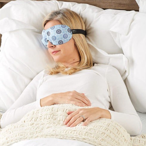 Bucky 40 Blinks No Pressure Eye Mask for Travel & Sleep, Starling Blue, One Size...