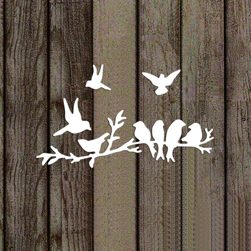 Birds On The Branch Metal Die Cuts, Bird Frame Cutting Dies Stencils DIY Crafts Cards Cuts for DIY Embossing Card Making Photo Decorative Paper Di...
