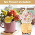 Grandma Gifts from Grandchildren, Hand Picked Flower Holder with Stand, Mother's Day Birthday Gifts Kids DIY Flower Bouquet Wooden Holder (NO Flow...