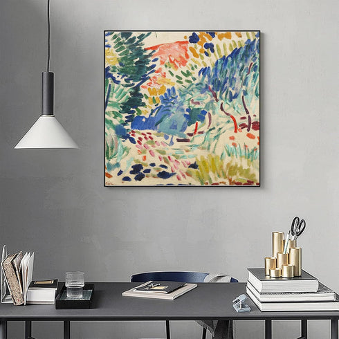 Henri Matisse Wall Art Prints - Landscape at Collioure Poster - Oil Painting Abstract Canvas Wall Art Surrealist - Matisse Print Artwork for Bedro...