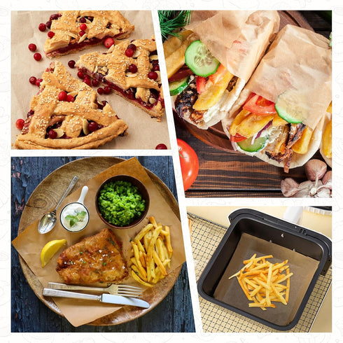 110 Pcs Parchment Paper, 10.7 x 13.6in Parchment Paper Sheets, Unbleached Parchment Paper for Baking, Precut Baking Paper for Baking Cookies, Cook...