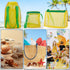 3 Pcs Mesh Beach Bag Set, Sand Beach Toy Bag, Seashell Collecting Bag Tote with Adjustable Carrying Strap & Zipper/Drawstring, Pool Toy & Sand Toy...