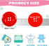 YAKA 50Pcs 1.5inch(38mm) Sewing Resin Buttons Round Shape 4 Holes Craft Buttons for Sewing Scrapbooking and DIY Craft Multicolored...
