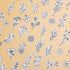 Patemby 50Pcs Water Soluble Embroidery Stabilizers, Stick and Stitch Embroidery Paper with Pre-Printed Flowers and Leaves Pattern Transfers for Ha...