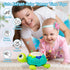 Baby Toys 6-12 Months, 5 in 1 Musical Projector Turtle Crawling Toys Tummy Time Infant Baby Toys 0-3 3-6 7 8 9 12-18 Months 1 Year Old Boy Toys Gi...
