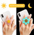 Cheerful Smiley Flower Phone Grip - Bright, Expandable, Collapsible - Comfortable Touch, Secure Grip (Pink)...
