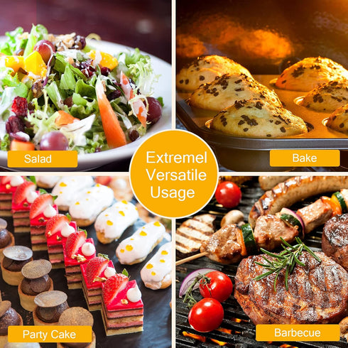 Zopeal 6 Pcs Wooden Tongs Wooden Kitchen Tongs Long Bamboo Kitchen Tongs Bamboo Toaster Tongs Wooden Cooking Tongs for Kitchen Picking Up Cheese B...