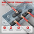 RED WOLF 4 AWG 3/8"(M10) 20 PCS Wire Lugs Ring Terminal Connectors Ends, 4 Gauge Battery Cable Copper Connector Ring Ends Stud w/Heat Shrink Tubin...