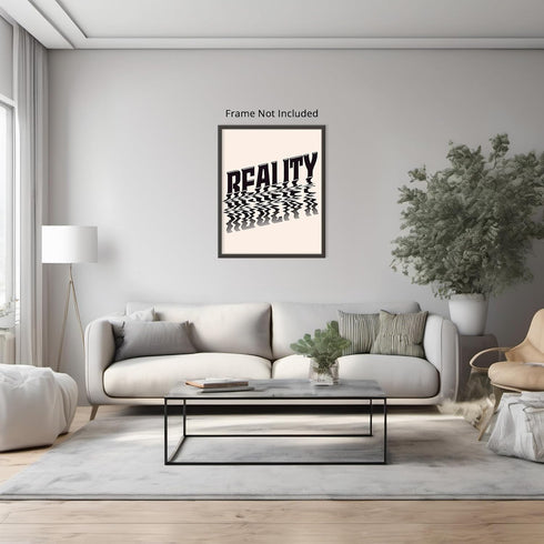 Posterizer 1 pcs-Reality-Trippy psychedelic minimal Aesthetic print-Abstract & Modern Art-GIft for Men Women Teens-Living Room Bedroom Decor- unfr...