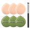 6Pcs Makeup Sponges Puff Beauty Foundation Sponge Blender Make Up Sponges Valentine's Gift Day Mother's Day Gift for Liquid,Foundation,Powder,Conc...