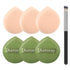 6Pcs Makeup Sponges Puff Beauty Foundation Sponge Blender Make Up Sponges Valentine's Gift Day Mother's Day Gift for Liquid,Foundation,Powder,Conc...