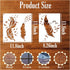 Feather Stencils for Painting on Wood, Peacock Stencils for Crafts Reusable Wood Burning Drawing Art Paint Stencils and Patterns for Wall Cake Coo...