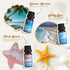 SALKING Surf & Sand Fragrance Oils, Premium Essential Oil for Diffuser, Scented Oil Gift Set for Soap Candle Making - Ocean Breeze, Salty Sea, Pin...