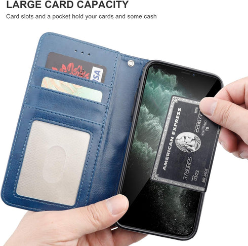 Bocasal for iPhone 11 Wallet Case with Card Holder PU Leather Magnetic Detachable Kickstand Shockproof Wrist Strap Removable Flip Cover for iPhone...