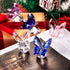H&D Crystal Flying Butterfly with Crystal Ball Base Figurine Collection Cut Glass Ornament Statue Animal Collectible (Blue)...