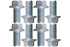ICT Billet Bolt KIT ONLY - LS Engine Mount to Block Hex Flange Bolts LSX LS1 LM7 LR4 LQ4 LS6 L59 LQ9 LM4 L33 LS2 LH6 L92 L76 LC9 LFA LH8 LMG LS3 5...
