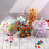 16 Pcs Hestya Multi Purpose Clear Plastic Scoops for Candy Buffet Acrylic Kitchen Ice Food Popcorn Scoops for Protein Powders, Ice Cream, Coffee, ...